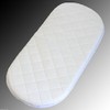 Baby Mattress Oval Shaped Round Corners Soft Moses Basket/Pram Quilted