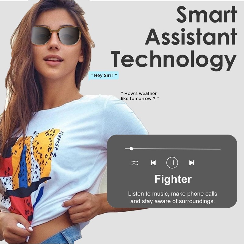 Smart Sports Audio Touch Screen Open Ear Bluetooth 5.3 Wireless