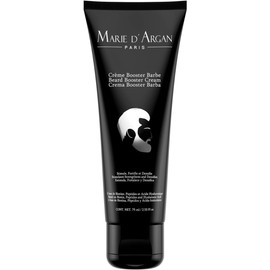 MARIE D' ARGAN Crema Booster Para Barba Con Biotina 75 ml, Mejora el Crecimiento de La barba más Aspera y Abundante, Hidrata la Piel, Suaviza el Vello Facial, Sin Sensación Grasosa, Uso Diario