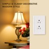 Petal Relief Design Classic Style White Modern Decorative Outlet Covers