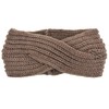 DRESHOW 4 Pack Crochet Knit Turban Headband Warm Bulky Crocheted