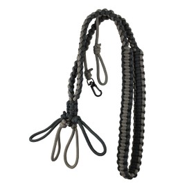 Cupped Waterfowl Braided DIY Call Lanyard for Duck Calls, Durable Parachute Cord Adjustable Hunting Call Lanyard, Green/Khaki