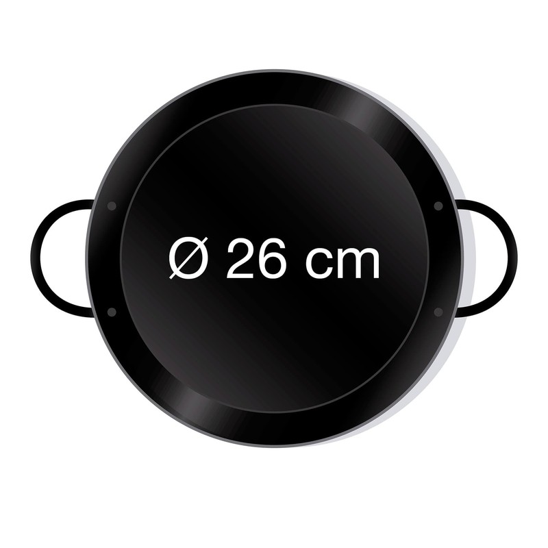 Paella World Paella Pan Enamelled Steel 26 cm Diameter Original