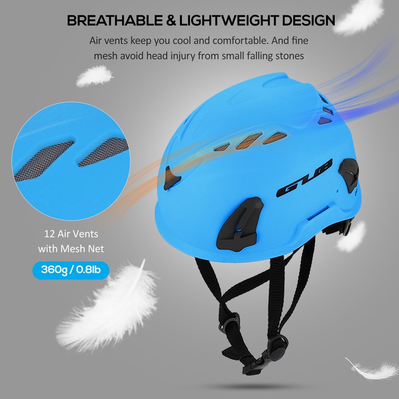 Climbing Helmet Cycle Safety Helmet with Headlamp Earmuff Taillight Attachment