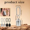 Ymcafmo 4 Pack Waterproof Metal Earplug Case with Keychain, Hard