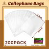 LOKQING LOKIQNG Cellophane Bags Plastic Gift Bags Clear Cookie Bags