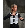 White ArcticFit LED Running Vest - Adjustable Unisex Reflective Vest