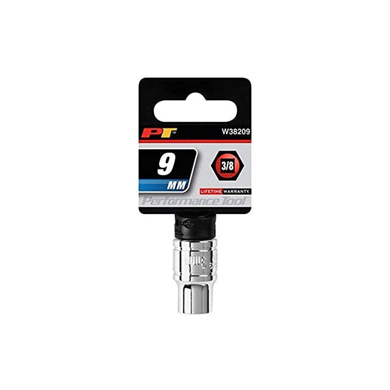 Performance Tool W38209 3/8-Inch ive 6-Point Socket, 9mm