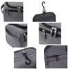 IGNPION Men's Hanging Travel Toiletry Wash Bag (Grey)