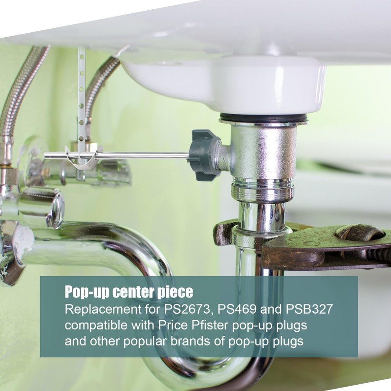 2 Pack Lavatory Pop Up Center Piece Assembly, Replacement Parts