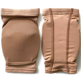DANCEYOU Knee Pads, Knee Pads with Hard Foam, Knee Brace, Knee Brace for Dancing and Sports, Light Brown, S