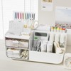 Witwatia Desk Organizer with 2 Drawer, Plastic Desk Organizers and