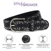 styleBREAKER Rivet Belt Unisex with Small Multicoloured Rivets Vintage Belt