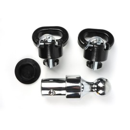 INGKAN 60638 Puck System 2-5/16 Inch Gooseneck Ball & Safety Chain Anchor Kit Fits for Ram Truck 60638 Gooseneck Hitch Ball Kit Auto Aftermarket Parts