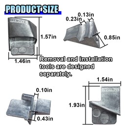 DUSCOKE 2PCS Stretch Belt Mate Kit, Auxiliary Pulley Belts Removal Tool for Timing Belt, Metal Stretch Belt Remover Installer Tool Kit, Serpentine Belt Tool for Car Truck Cart Skid Steers Belts