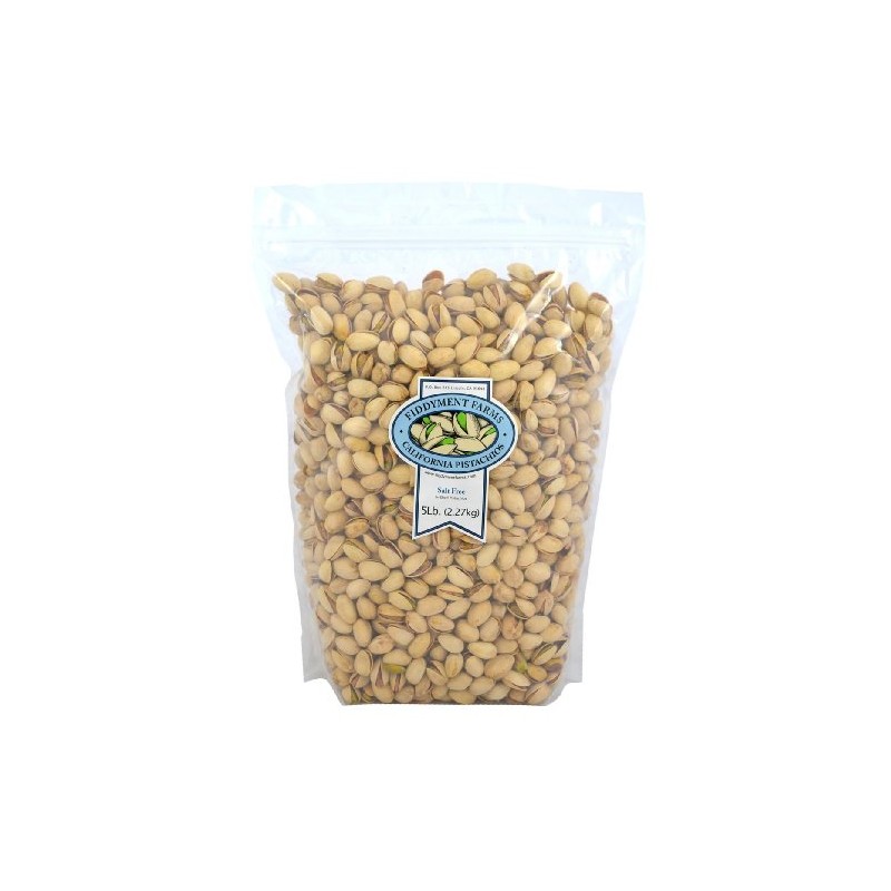 Pistachios, In-Shell Salt Free, 5 Pound