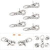 Whirling Snap Hooks, Stainless Steel Spring Eye Snaps Durable Trigger