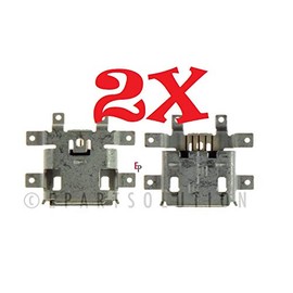 ePartSolution 2X Replacement for Motorola Droid 3 XT862 XT926 XT926M Micro USB Charger Charging Port Dock Connector USB Port USA (2pcs)