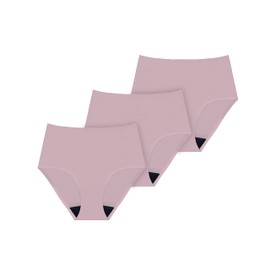 AIRCUTE Washable Urinary Incontinence Underwear for Women Absorbent Seamless High Waist Leak Protective Panty 3 Pack (3 Blush, Large)