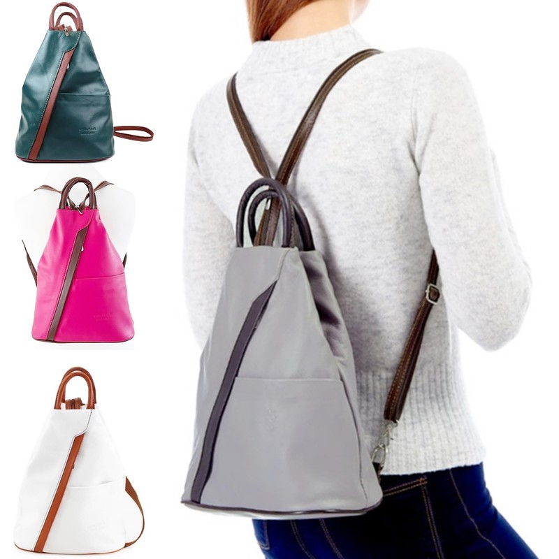 Handbag Bliss Womens Vera Pelle Super Soft Italian Leather Backpack