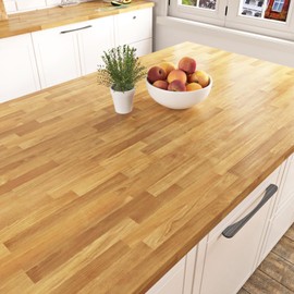 STICKEEP Vintage Butcher Block Contact Paper Peel and Stick Wood Wallpaper Self Ahesive Wood Butcher Block Wallpaper Thick Wooden Counter Contact Paper for Kitchen Bathroom Cabinets 12" x 120"