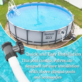 Pool Drain Valve On Off Plunger Compatible with Coleman,Intex,Above Ground Pool Filter Pump,Pool Pump Replacement Parts