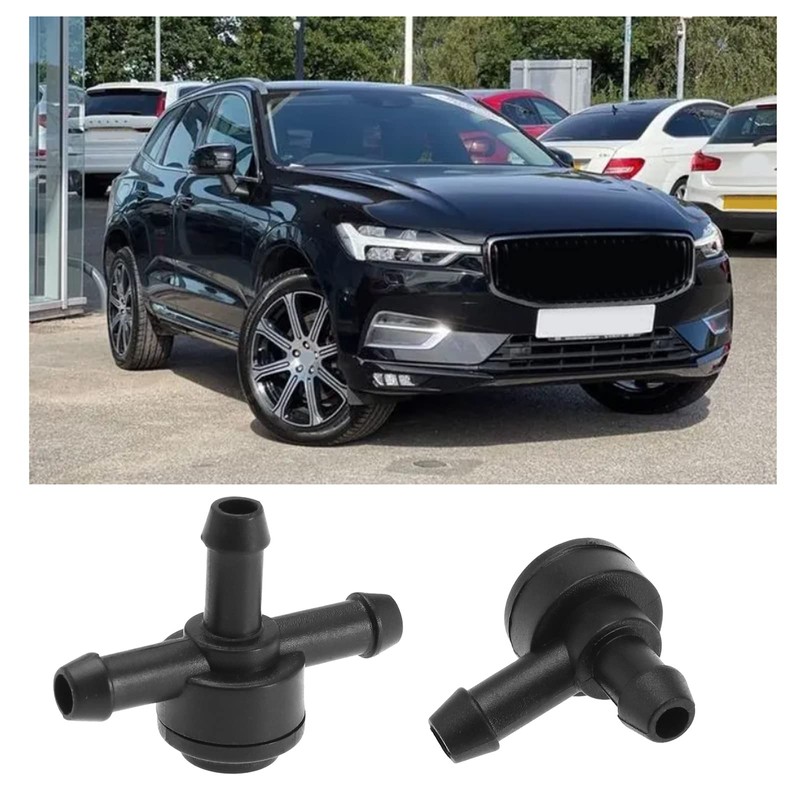 eMagTech 2PCS Car Windshield Washer Check Valve 2 Way &