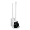 iDesign Una Plastic Toilet Bowl Brush and Plunger Combo Set