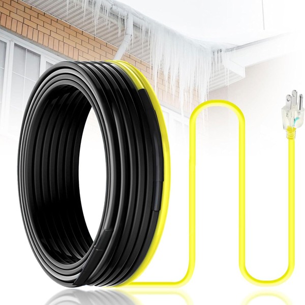 Gutter Heat Cable, YeloDeer Self-Regulating Heat Trace Tape Pro for