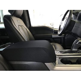 Car Console Covers Plus Made in USA Designed for Ford Expedition 2018-2024 Neoprene Auto Armrest Center Console Cover Protector Black