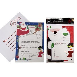 Letter To Santa & Father Christmas Reply Letter In A Gift Pack With Envelopes