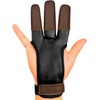 KESHES Archery Glove Finger Tab Accessories - Leather Gloves for