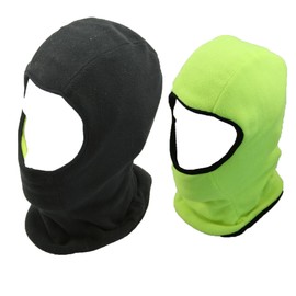 Heatwave Mens Hi Vis Helmet Balaclava Thermal Winter Black Yellow 3 in 1 Hood Stay Safe Warm On The Job With High Visibility Gear, Yellow