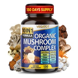 Vegatot Hongos 10 En 1 Alta Potencia 150 Cápsulas