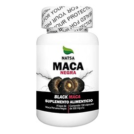 Maca Negra, Black Maca 100 cápsulas, calidad Premium