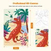 RICUVED 4 Pack Paint by Numbers Adults, Dinosaur Paint by
