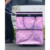 TCOMAKE (Large, Phantom Pink) Reusable Grocery Bag on Wheels, Shopping