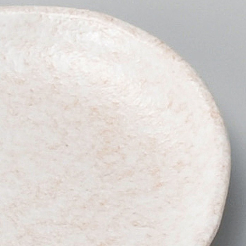 Someho Kiln 322-15-013 Dish, Dew, Oval Plate, White, 6.4 x