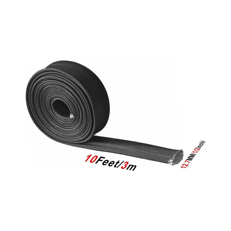 Rroxcok Heat Shield Sleeve Spark Plug Wire Heat Shield 1/2"