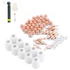 75Pcs Welding Nozzle Ceramic Contact Tip for LG‑40/PT‑31/CUT40/CUT50 Plasma Cutting