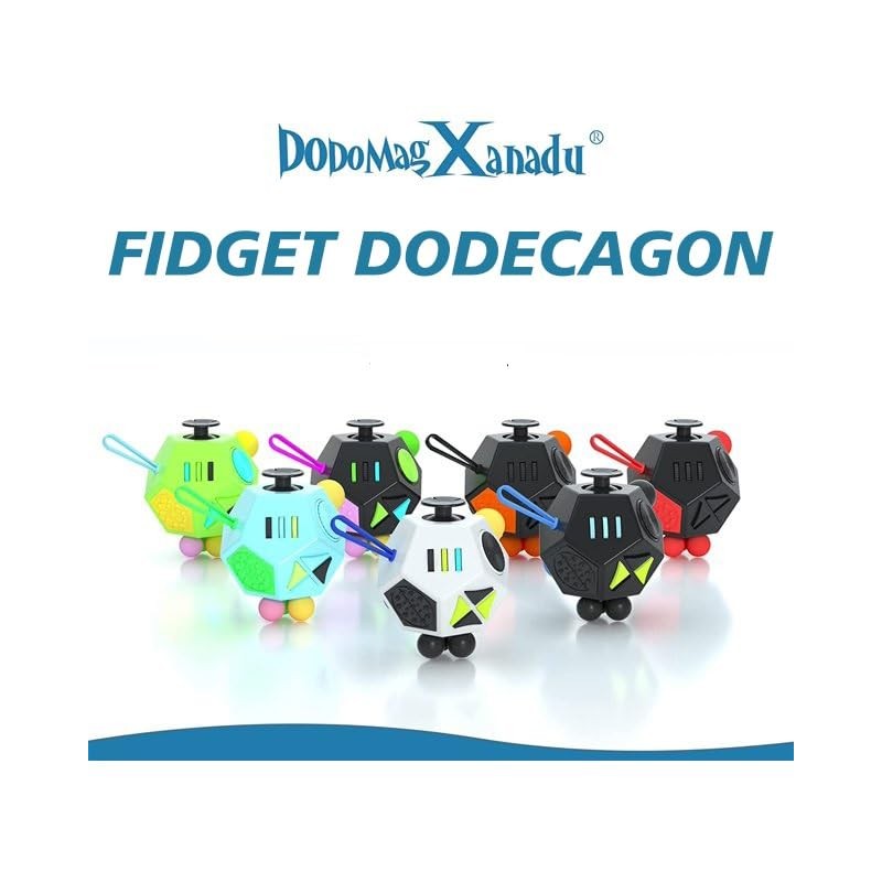 Fidget Dodecagon –12-Side Fidget Toys Cube Relieves Stress and Anxiety