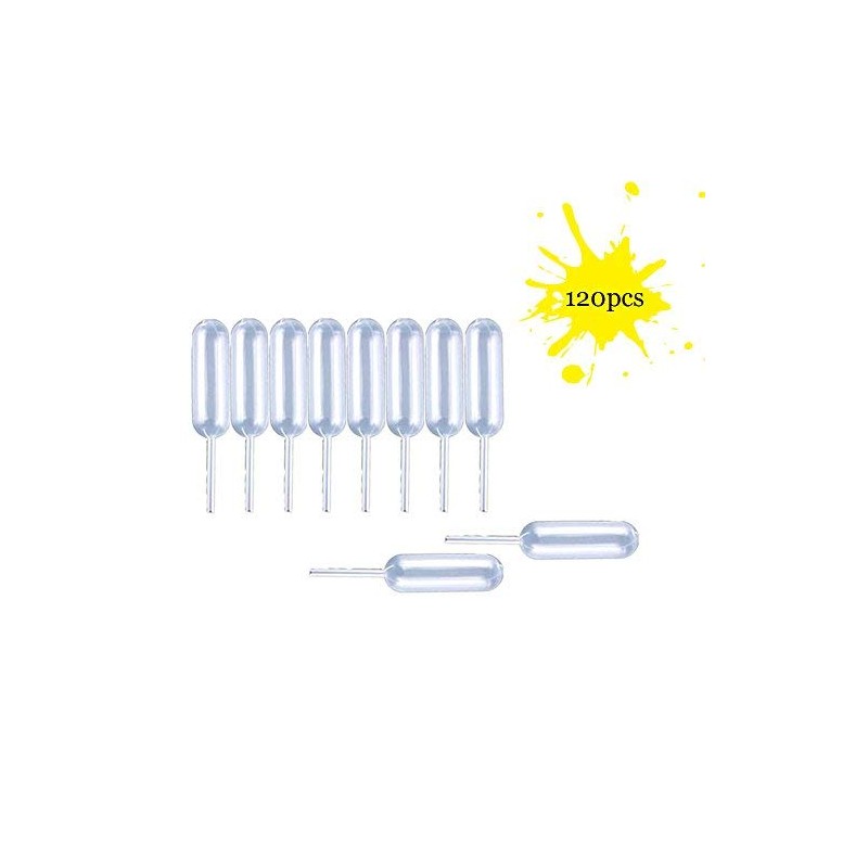 moveland Cupcakes Pipettes, 120PCS 4 ml Plastic Pipettes Squeeze Dropper