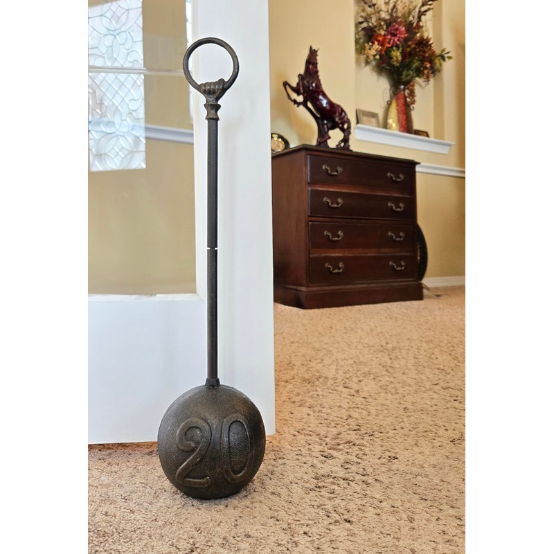 Lulu Decor, Cast Iron #20 Doorstop, Doorstop with Handle (8.6