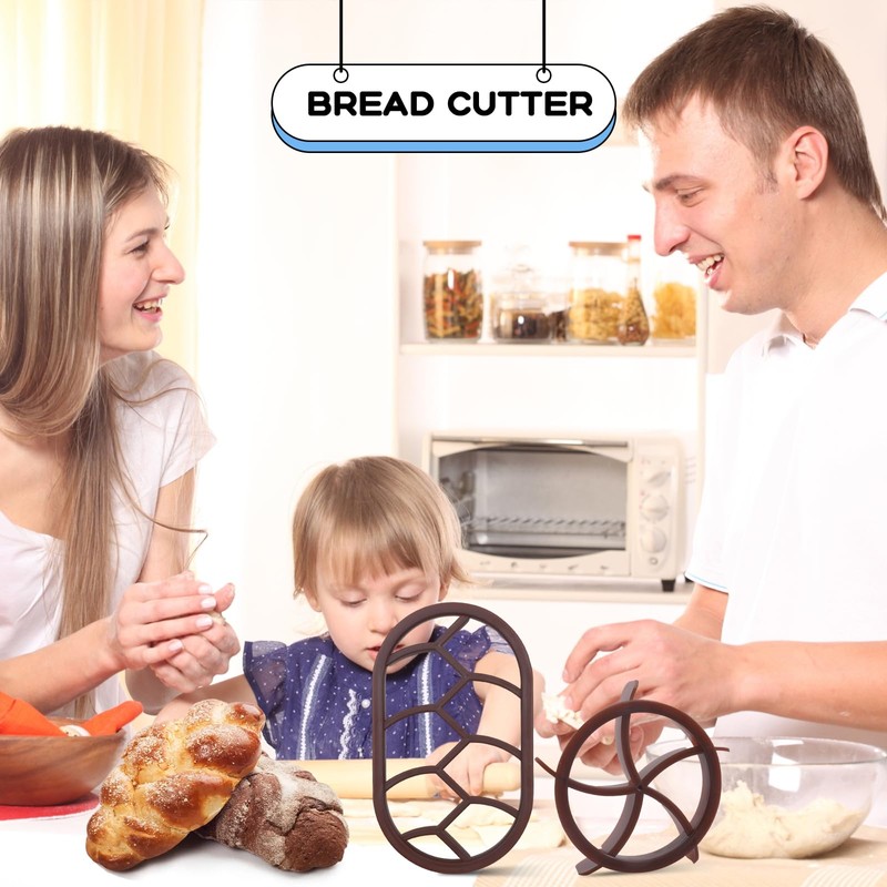 ZWLIYCHN Kaiser Roll Stamp 2Pcs Bread Roll Stamp Bread Dough