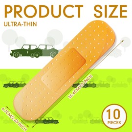 10 Pieces Car Funny Bandage Large Bumper Sticker Big Size Bandage Auto Car Stickers 10 x 2.6 Inches RV Decals Truck Window Decals Funny Decals Automotive Decals for Car Truck Vehicle Window