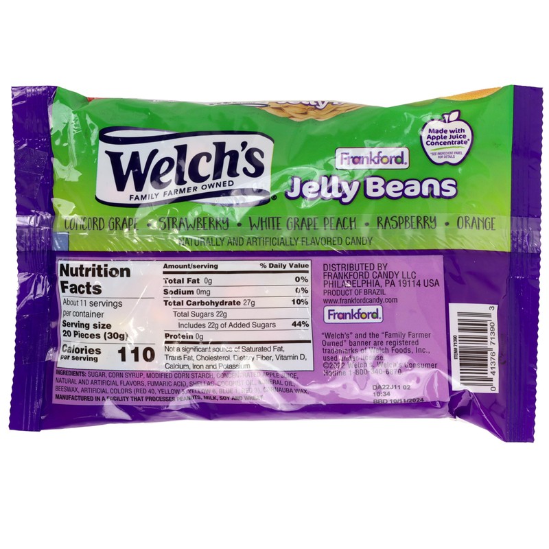 Welch's Fruit Flavor Jelly Beans, 2 Pack Candy Snacks &