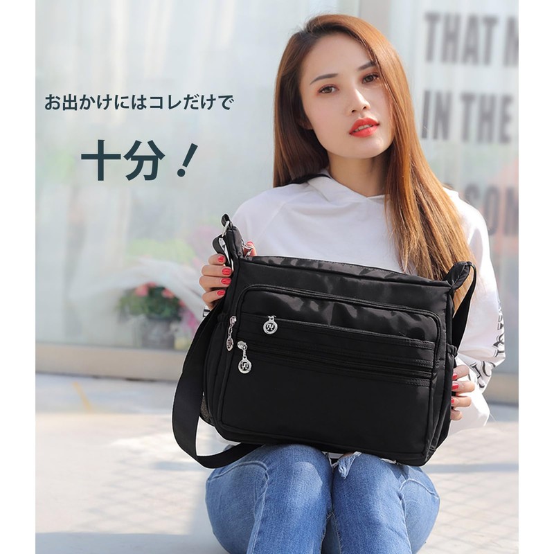 SIRAMO Shoulder Bag, Men's, Women's, Lightweight, Cross-Body Style, Nylon, Many