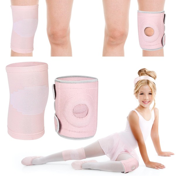 Relaxgiant 2 Pcs Kids Knee Brace Sleeve, Youth Knee Compression
