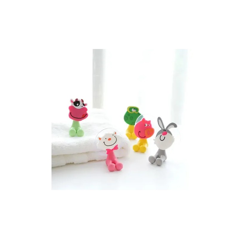 6pcs Soporte De Silicona Para Cepillos De Pared Ganchos De