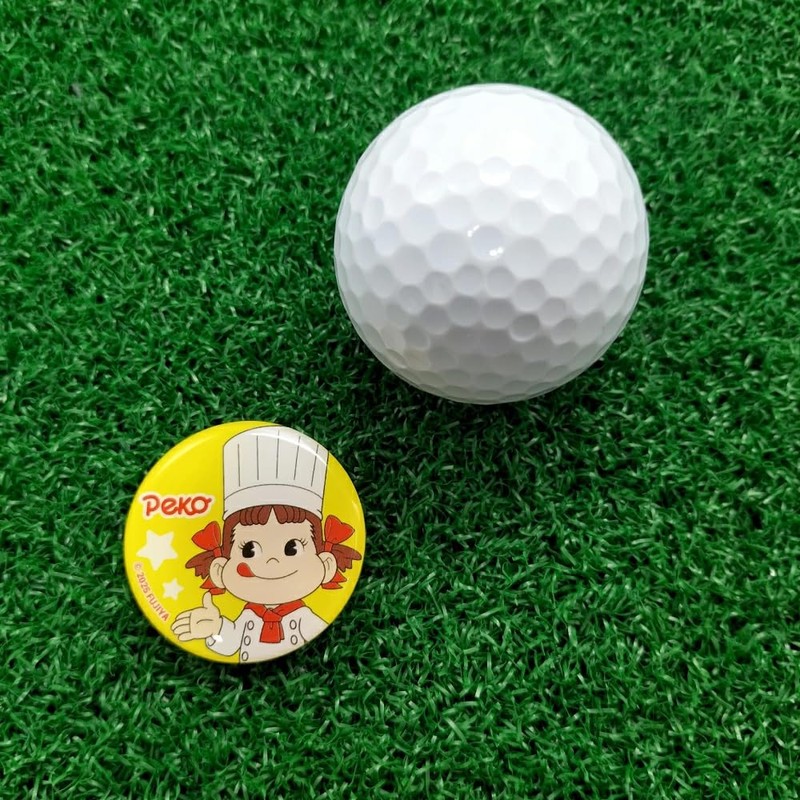 HOKUSHIN TRADING MK0510 Golf Ball Marker Peko-chan Acrylic Marker Koku-san